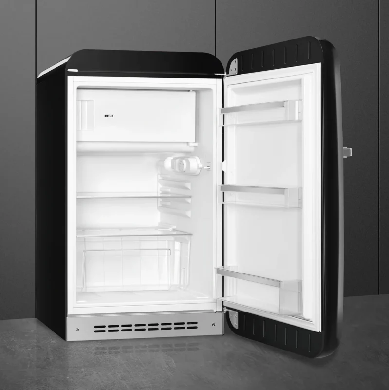 Mini Réfrigérateur Congélateur 114L années 50 Noir FAB10RBL2 - SMEG
