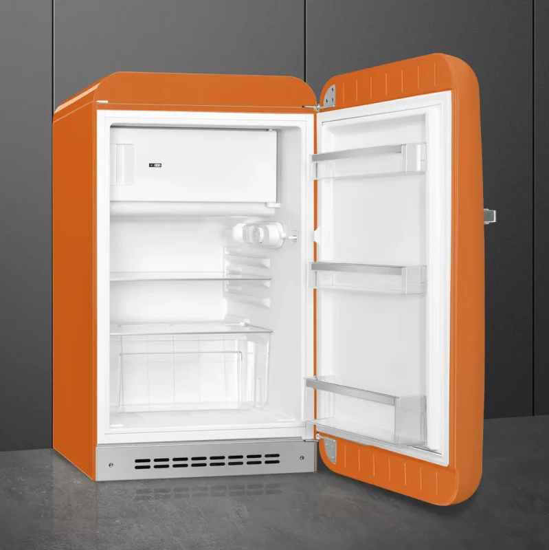 Mini Réfrigérateur Congélateur 114L années 50 Orange FAB10ROR - SMEG