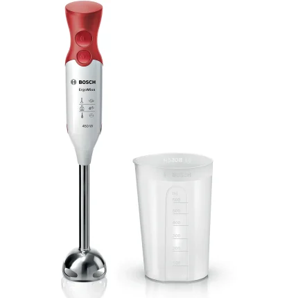 Mixeur Plongeant ErgoMixx 450W Blanc Rouge - BOSCH