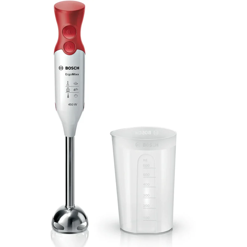 Mixeur Plongeant ErgoMixx 450W Blanc Rouge - BOSCH