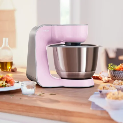 Robot Pâtissier MUM 5 1000W Pink et Argent - BOSCH