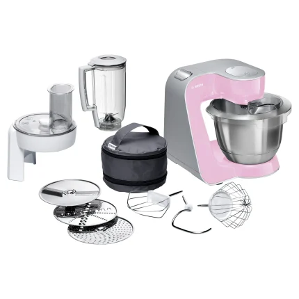 Robot Pâtissier MUM 5 1000W Pink et Argent - BOSCH