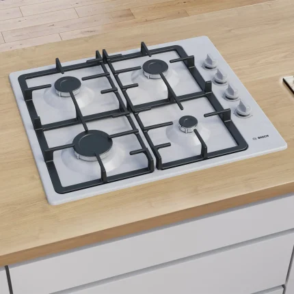 Plaque de Cuisson à Gaz 66 cm 4 Feux Acier inox - BOSCH