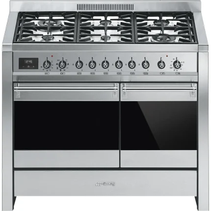 Cuisinière à Gaz 100 cm Acier inoxydable A2-81 - SMEG