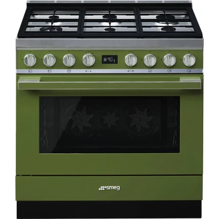 Cuisinière à Gaz 90 cm 6 Feux VERT CPF9GPOG - SMEG