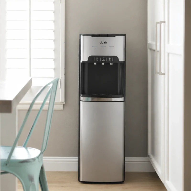 Distributeur d'eau Inox avec Filtre 4 étapes de filtration Gris - DAIKO