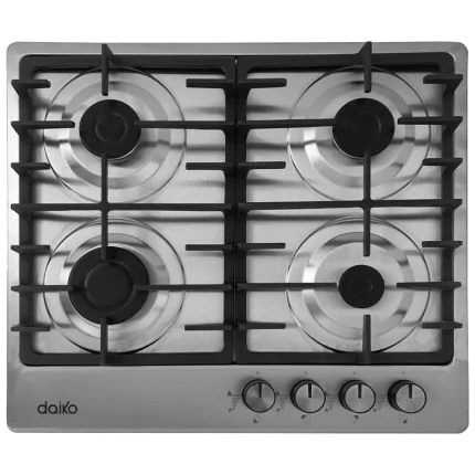 Plaque de Cuisson à Gaz 60 cm 4 Feux Acier inox - DAIKO