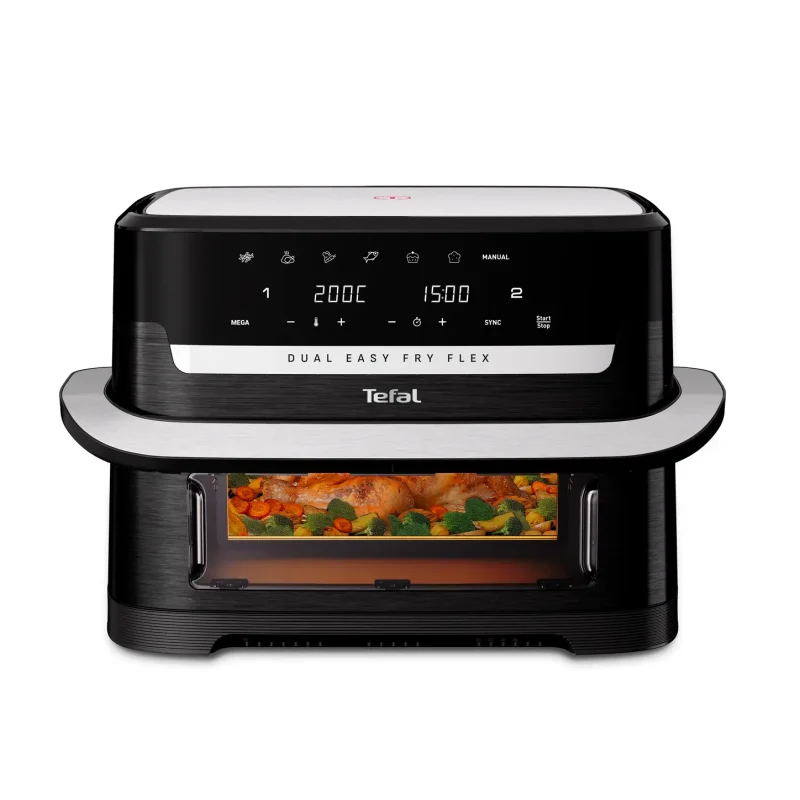 Air Fryer Dual Easy Fry FLEX 9L EY9228E0 - TEFAL