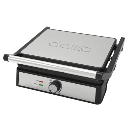 Grill Panini en Acier Inox 180° Revêtement Granit 2000W - DAIKO