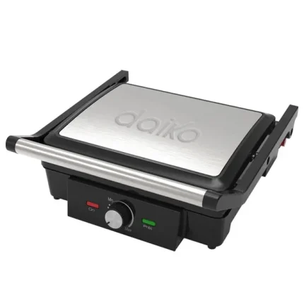 Grill Panini en acier inoxydable 180°revêtement Téflon - DAIKO