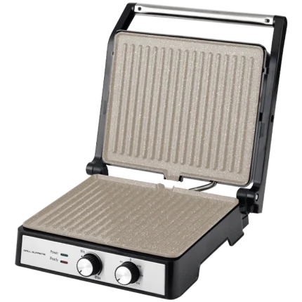 Grill panini en acier inoxydable Ouverture 180° - DAIKO